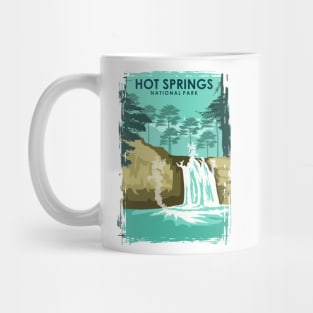 Hot Springs National Park Travel Poster Mug